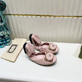 GG BALLET SUPER SLIM PASTEL PINK LAMBSKIN